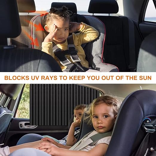 UV Protection Privacy Curtain Sliding Car Window Cover Set of 4