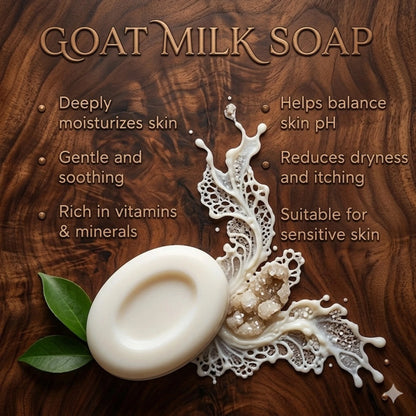 Handmade Herbal Skincare Natural Goat Milk Soap Set of 4