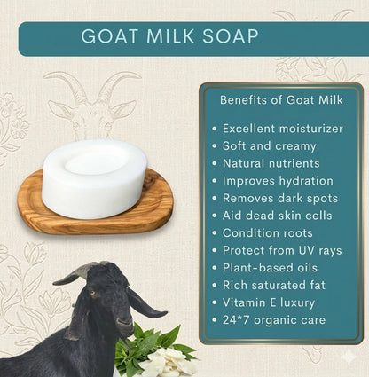 Handmade Herbal Skincare Natural Goat Milk Soap Set of 4