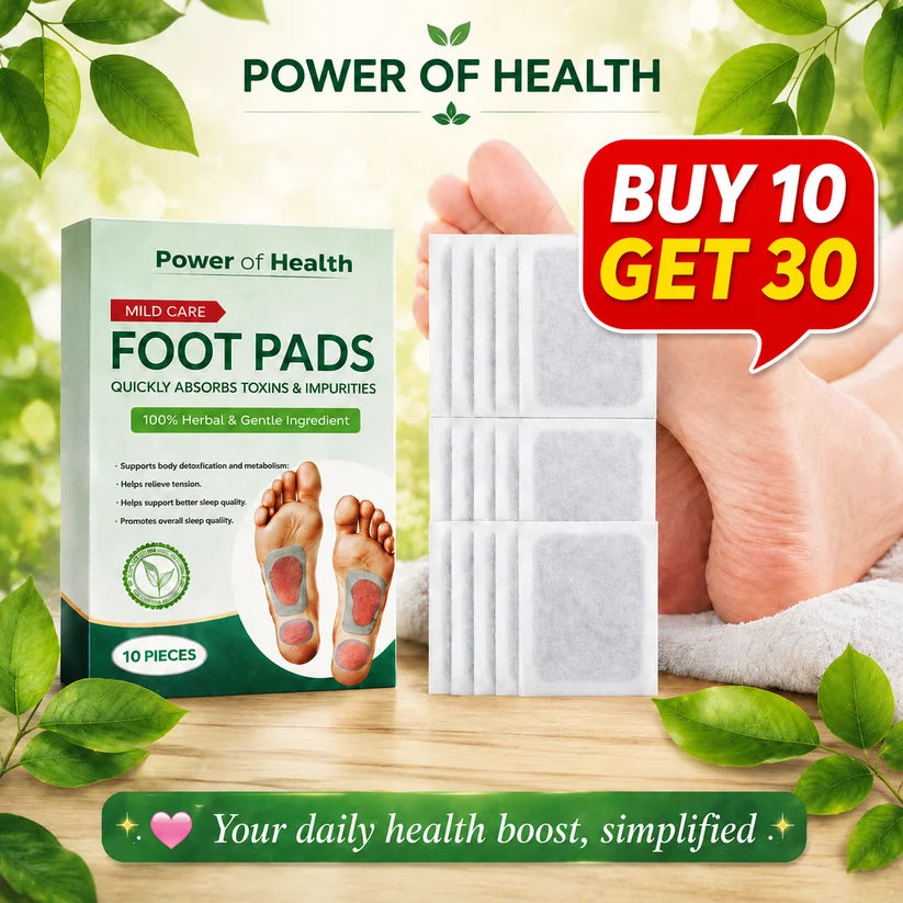 100% Herbal & Gentle Ingredient Detox Foot Pads (BUY 10 GET 10 FREE Pack of 20) (Copy)