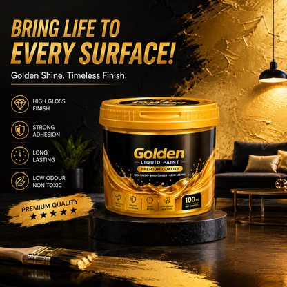 Golden Liquid Paint Tub ( Buy 1 Get 1 Free )