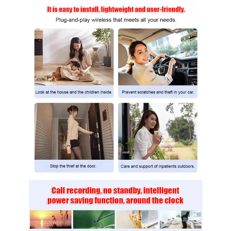 HD Mini WiFi Spy Camera – 1080P Wireless Magnetic Security Camera with Night Vision & Motion Detection